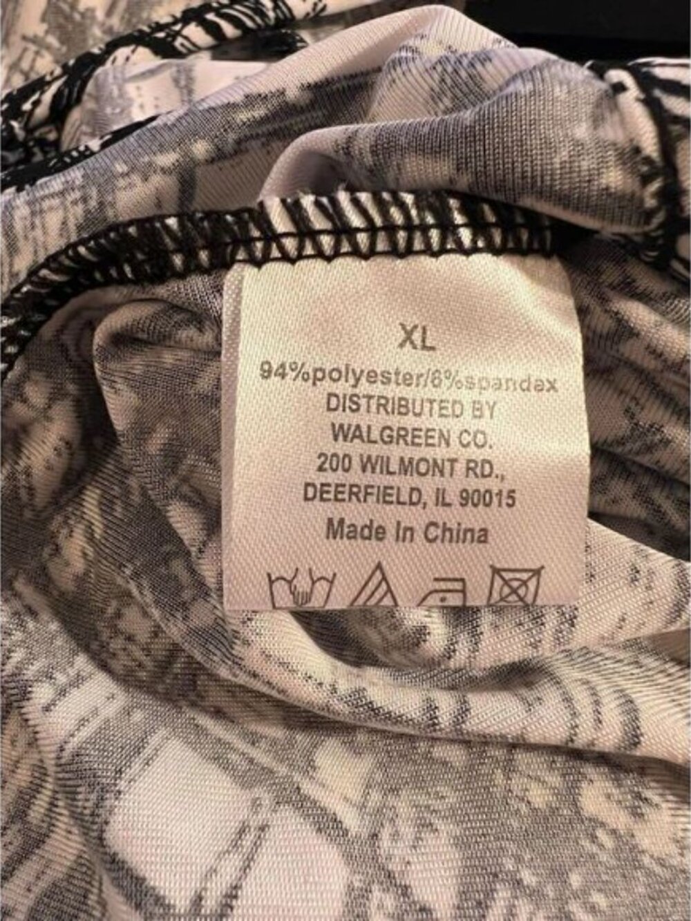 Black White Cross Hatch Print Sun Dress XL - Picture 8 of 11